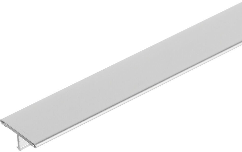 фото Профиль для напольных покрытий полированный Т-образный нержавеющая сталь 2700х21,7х9 мм