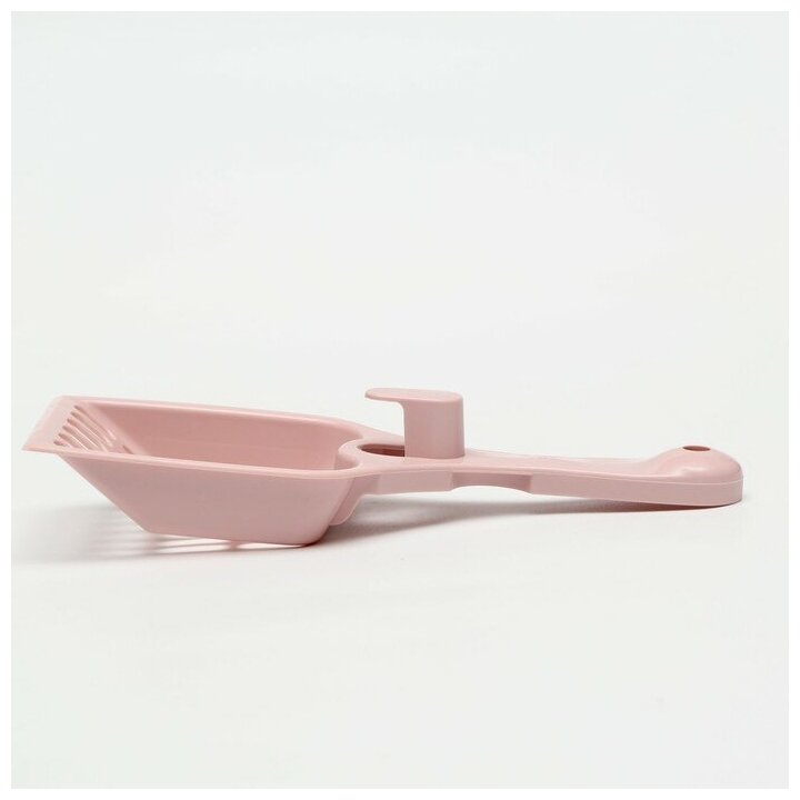 Совок для кошачьего туалета 22,5 x 9,5 x 4 см, розовый - фотография № 8