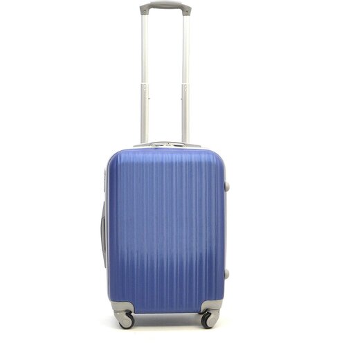 Чемодан ANANDA, 37 л, размер S, синий чемодан ananda 35 л размер s синий