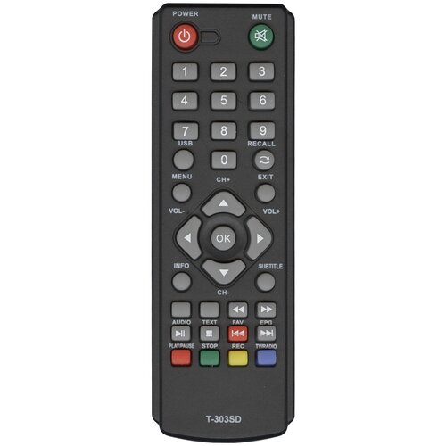 фото Пульт huayu t-303sd вар2 fusion для dvb ресиверов goldmaster