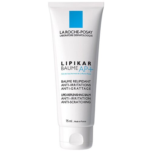 La Roche-Posay Бальзам для тела липидовосстанавливающий с противозудным действием Lipikar Baume AP+, 75 мл