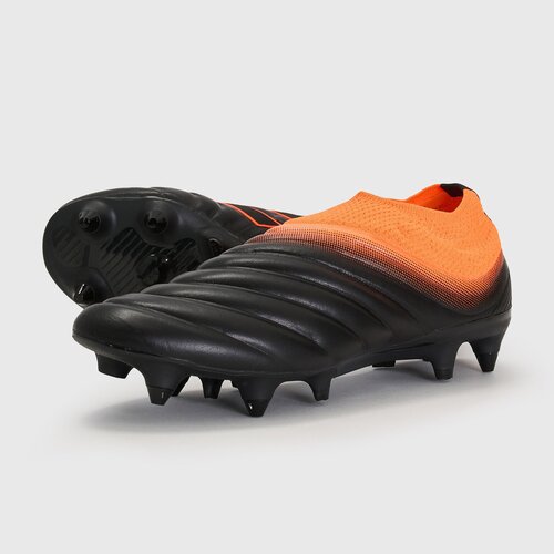 фото Бутсы adidas, футбольные, натуральная кожа, размер 6,5 uk, оранжевый