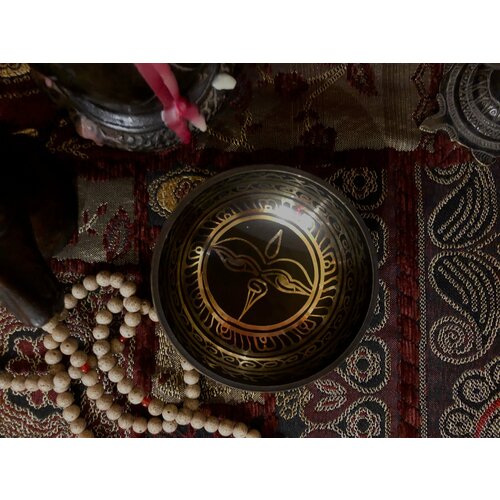 Samadhi Тибетская поющая чаша Литая 9 см Classic SB9 - Взгляд Будды