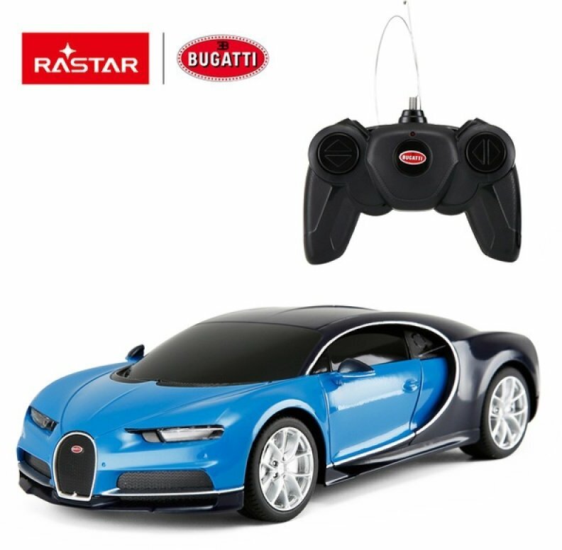 Игрушка на радиоуправлении Машина р/у 1:24 Bugatti Chiron Цвет Синий RASTAR 76100E