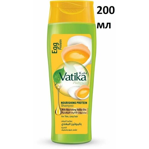 Vatika Egg Protein Шампунь яичный для тонких и ослабленных волос 200 мл