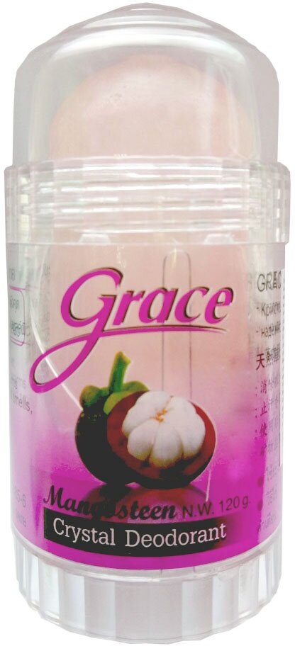 MANGOSTEEN, Crystal Deodorant, Grace (Дезодорант кристаллический алунитовый, мангустин, Грэйс), 120 г.