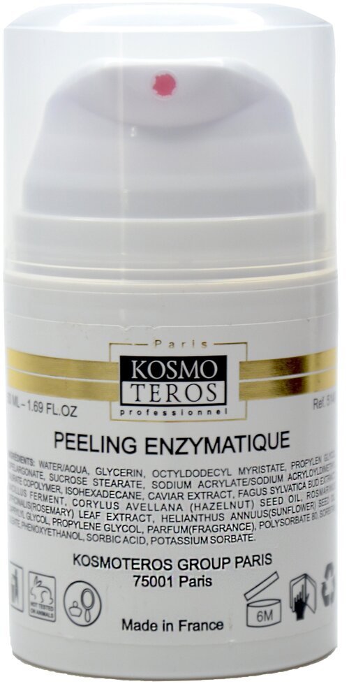 Kosmoteros Professionnel Peeling Enzymatique Энзимный крем для лица с черной икрой, 50 мл