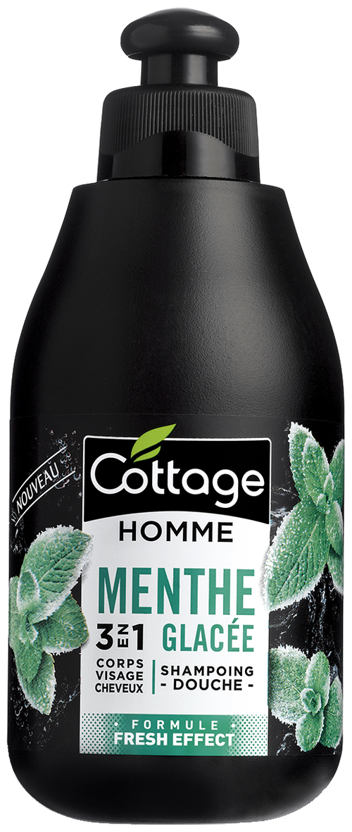 Cottage Гель-шампунь для душа 3 в 1 Cottage Men Icy mint, 250 мл