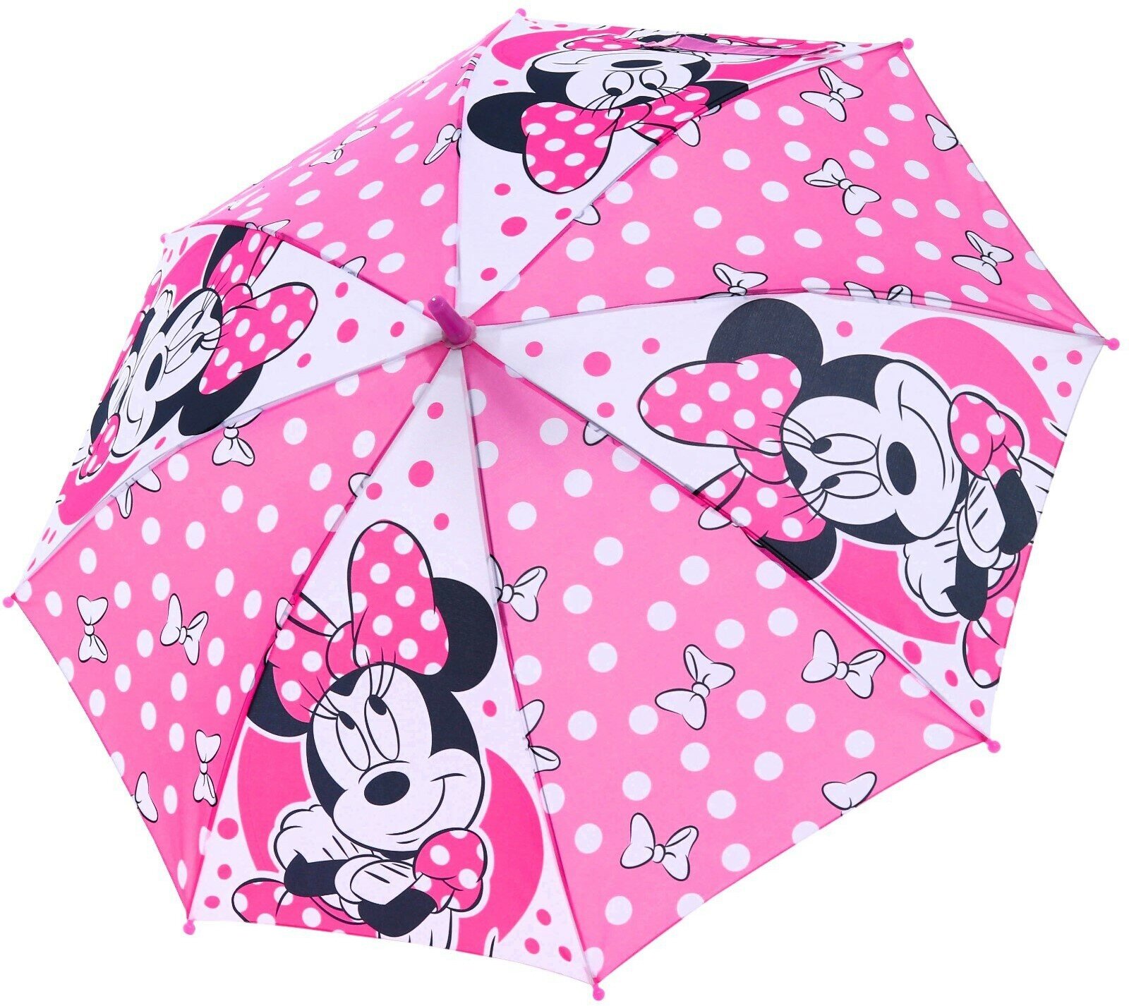 Зонт детский. Минни Маус розовый 8 спиц d=86 см