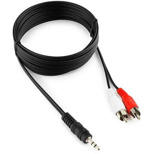 Набор из 3 штук Кабель аудио Cablexpert CCA-458-2.5M, джек 3.5 / 2xRCA, 2,5 м набор из 3 штук кабель аудио cablexpert cca 404 5m джек 3 5 джек 3 5 5 0 м