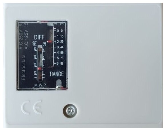 Techno RD1 Реле давления, диапазоном срабатывания -0,65-6 bar, для сжатого воздуха, фреона, воды и 9 . - фотография № 4