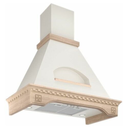 Кухонная вытяжка Elikor Бельведер Флореале 60П-650-П3Д белый муардуб неокрашенный 1093400₽