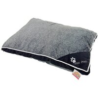 Лежак подушка 100х70х15 см, со съемным чехлом, графит