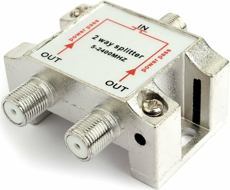 Переходник антенный/коаксиальный (F) - 2x (F), Cablexpert (AS-TV-PP-02)