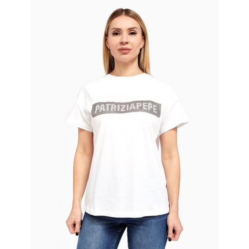 фото Футболка patrizia pepe, размер 38, белый