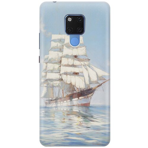 фото Re:paчехол - накладка artcolor для huawei mate 20 x с принтом "идеальный парус"