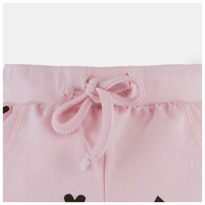 Комплект одежды Крошка Я для девочек, толстовка и брюки, повседневный стиль, манжеты, размер 92, розовый - фотография № 16