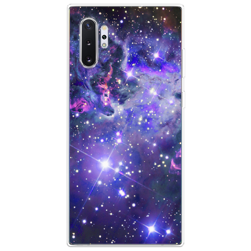 Силиконовый чехол на Samsung Galaxy Note 10 + / Самсунг Гэлакси Нот 10 Плюс Яркая галактика