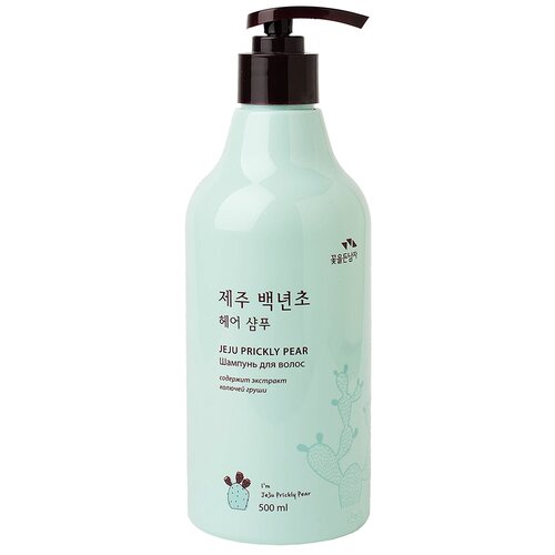 FLOR de MAN шампунь Jeju Prickly Pear, 500 мл шампунь для волос flor de man jeju prickly pear hair shampoo с кактусом 500 мл
