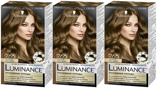 Luminance Краска для волос Color 7.65 Кремовый темно-русый, 165 мл, 3 штуки /