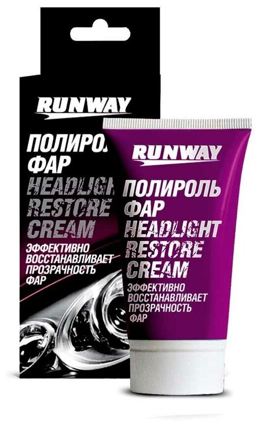 Полироль фар 50мл RUNWAY