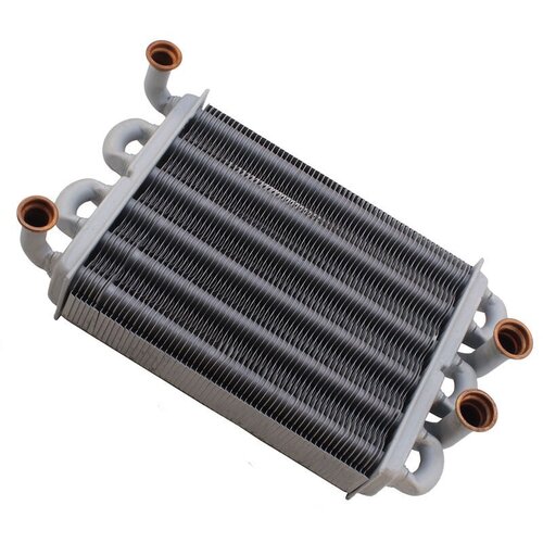 Теплообменник битермический для котла Ferroli Domiproject C24 F24 FerEasy C24 F24 - 39820060 39819540 37404110 оригинал без фирм упаковки Condevo 1399000₽