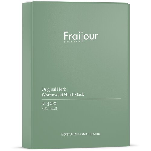 Fraijour Тканевая маска Original Herb Wormwood Sheet Mask, 5 шт. по 23 мл