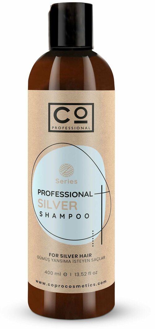 Шампунь для осветленных волос CO PROFESSIONAL Silver Shampoo, 400 мл