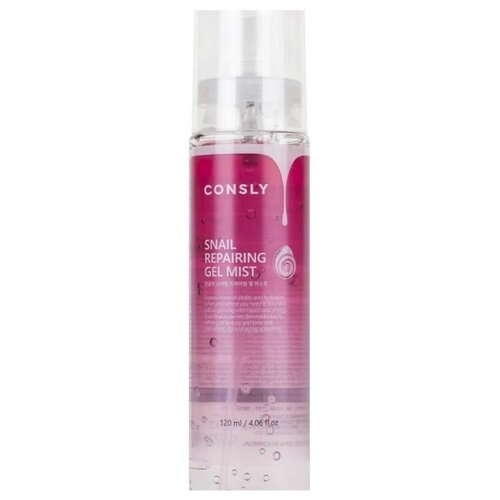 consly гель мист для лица восстанавливающий с муцином улитки snail repairing gel mist 120мл 2 штуки Гель-мист для лица восстанавливающий с муцином улитки 120мл