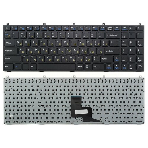 Клавиатура для ноутбука DNS C5500 W765K W76T черная с рамкой 1518₽