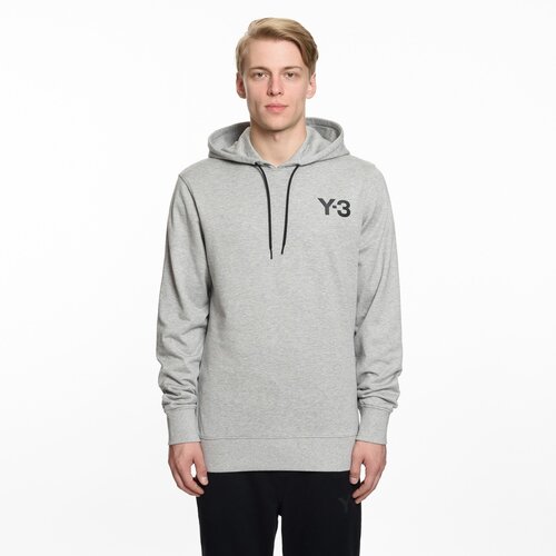 Толстовка Y-3 ADIDAS, силуэт свободный, средней длины, размер XS, серый