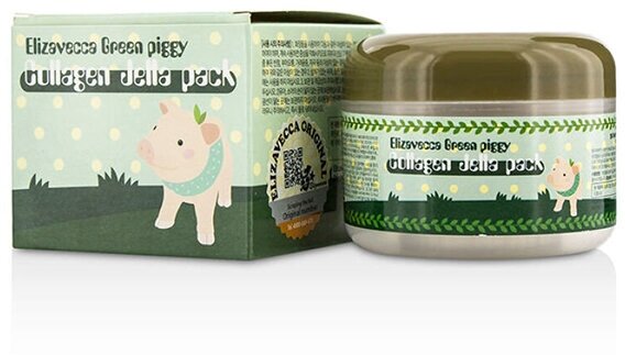 Маска для лица Elizavecca Green Piggy Collagen Jella Pack с коллагеном 100г - фото №19