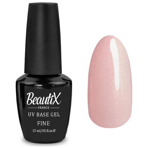 Beautix Базовое покрытие UV Base Gel Fine, розовый, 15 мл