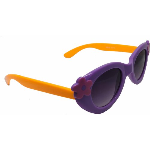 Солнцезащитные очки Olo, овальные, оправа: пластик, для девочек, оранжевый