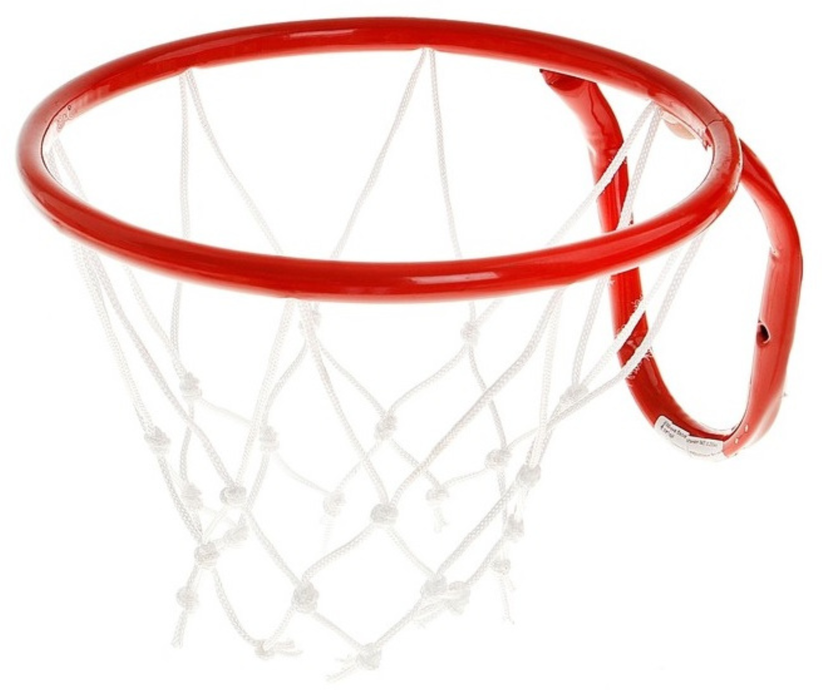 Корзина баскетбольная, баскетбольное кольцо, металлическое, с сеткой, диаметр 38 см.
