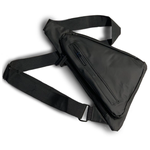 Сумка через плечо/Рюкзак на плечо/Сумка с ремнем на молнии/Популярная мужская модная нагрудная сумка/черный - изображение