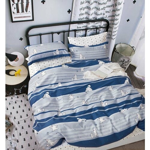 Постельное белье, novella, размер 1,5-спальный 2 наволочки, 50х70 см, 70x70 см, 100% хлопок, сатин