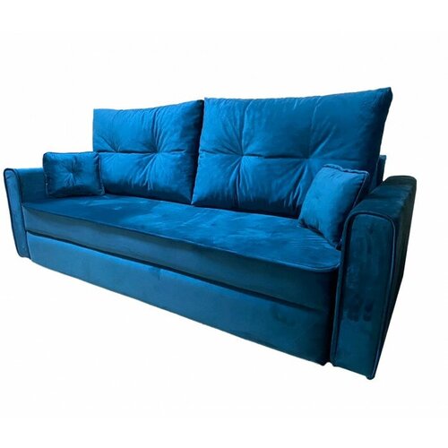 Диван Монреаль с независимым пружинным блоком (антивандальная ткань, синий)