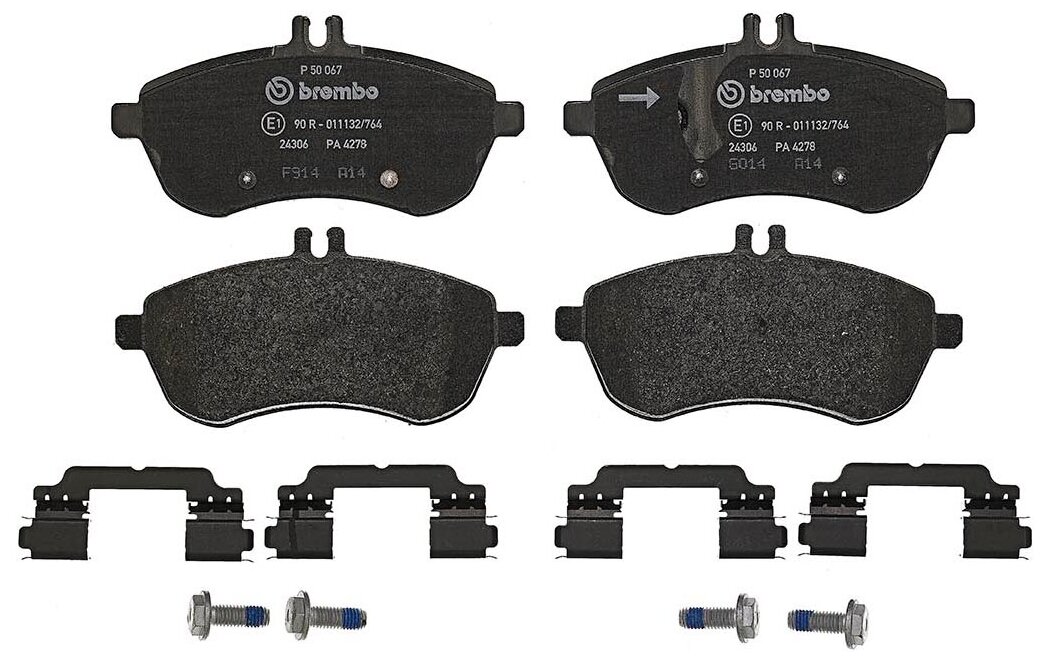 P50067_=1301 00 [0054200820] ! Колодки Дисковые П Mb W204 1.8-3.0/2.0cdi 07> Brembo арт. P 50 067