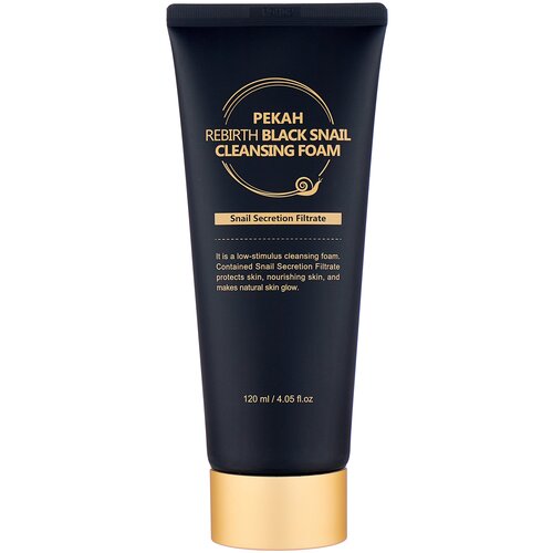 Pekah очищающая пенка для умывания с муцином черной улитки Rebirth Black Snail Cleansing Foam, 120 мл