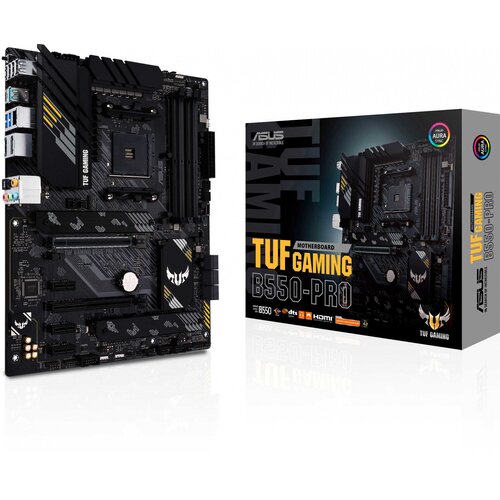 ASUS Материнская плата Asus TUF GAMING B550-PRO Soc-AM4 AMD B550 4xDDR4 ATX AC97 8ch71 25Gg RAIDHDMIDP TUF GAMING B550-PRO 2299100₽
