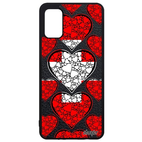 фото Чехол на samsung galaxy a41, "флаг швейцарии с сердцем" страна патриот utaupia
