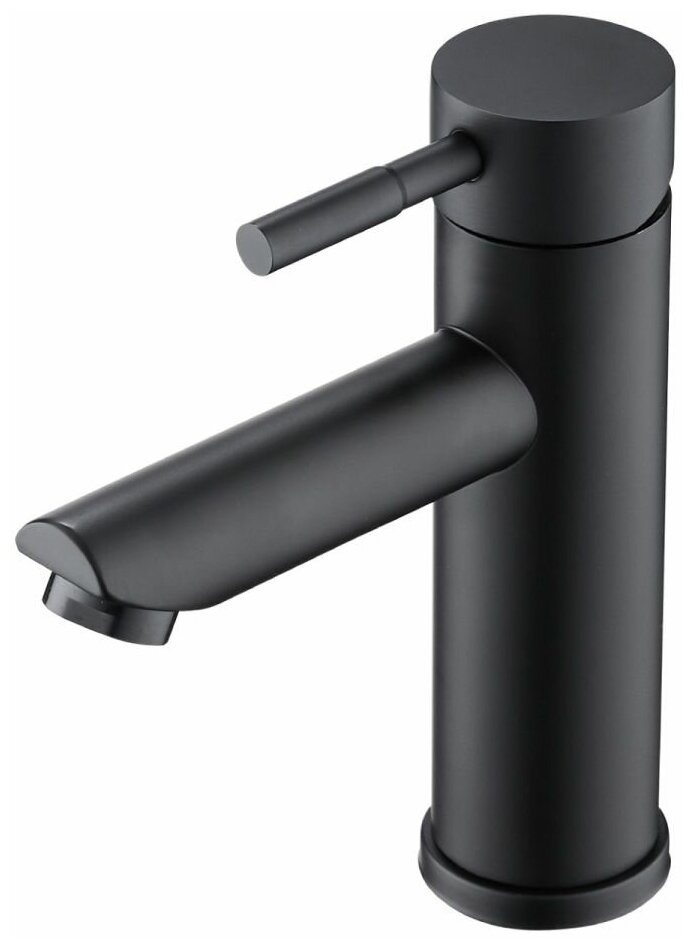 Смеситель для раковины в ванную комнату, латунь, фиксированный излив Orange Steel M99-021b, черный