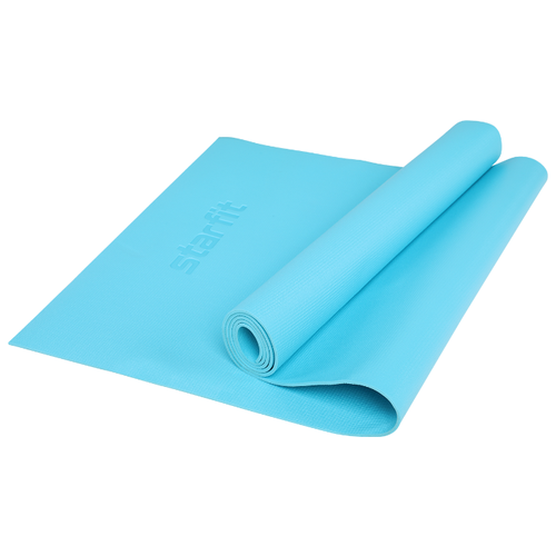 фото Коврик для йоги fm-103, pvc hd, 173 x 61 x 0,4 см, голубой starfit