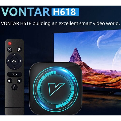 Смарт тв приставка на Android VONTAR H618 Cortex A53 4GB64GB 2023 430000₽