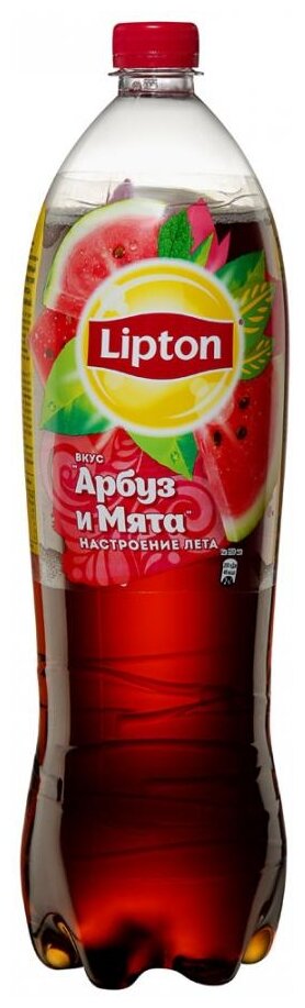 Чай черный Lipton Ice Tea Арбуз и Mята 500мл - фото №5