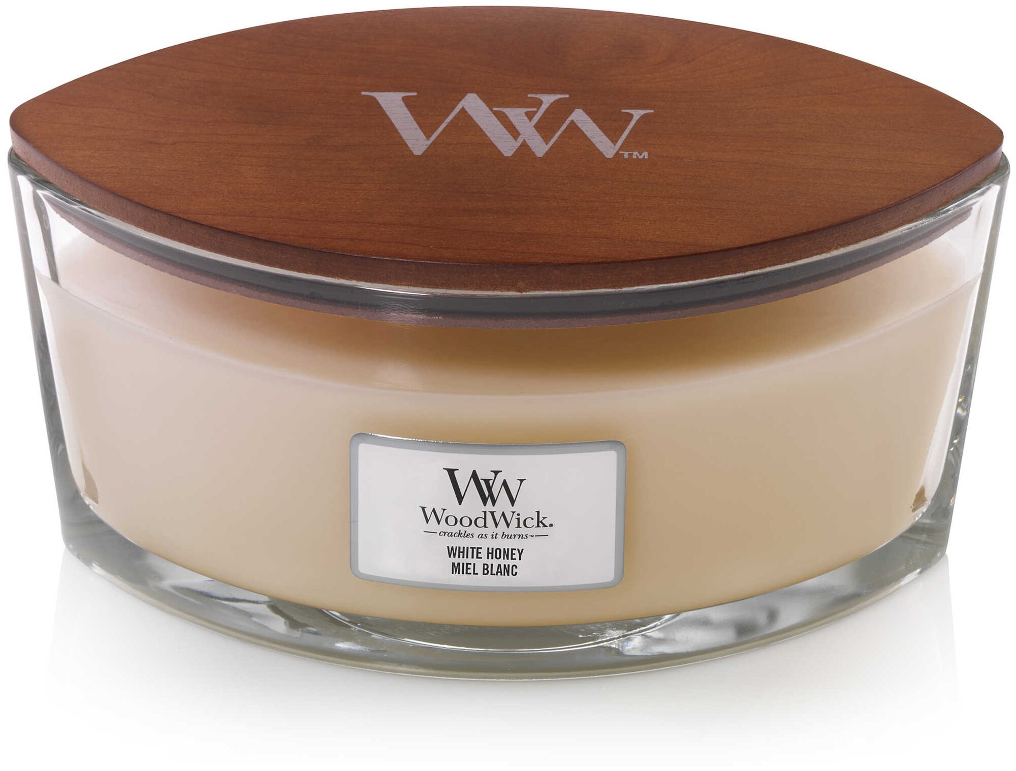 Свеча ароматическая Woodwick Белый мед, 9см - фото №1