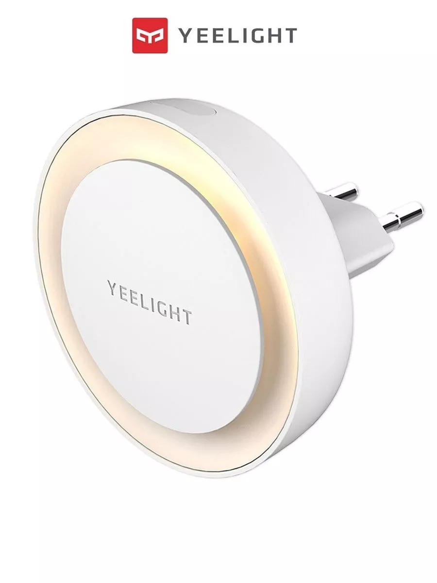 Ночник Yeelight Plug-in Light Sensor Nightlight светодиодный, 0.5 Вт, 2500 K, белый, 1 шт.