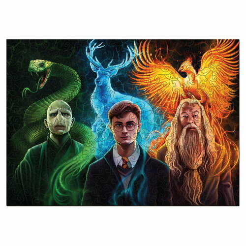 Active Puzzles Деревянный пазл Гарри Поттер: Три волшебника 35*25 см, 200 элементов Three-Wizards