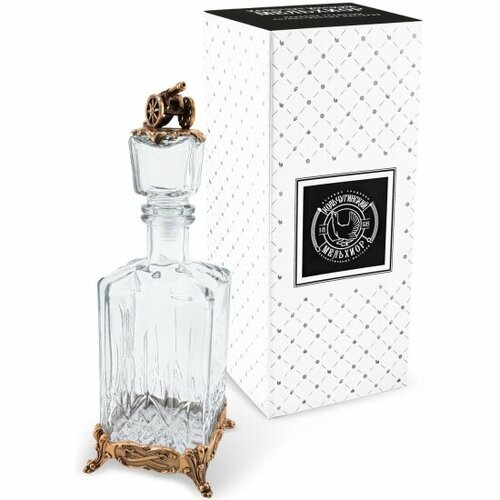 Штоф Кольчугинский Мельхиор Аты-Баты медный с черным КМ1264ШТ06 4385₽